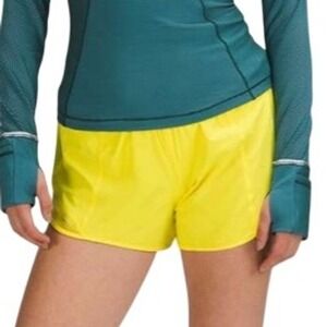 Lululemon Hotty Hot Low-Rise LinedShort 4"‎ in Sonic Yellow Women's Size 8